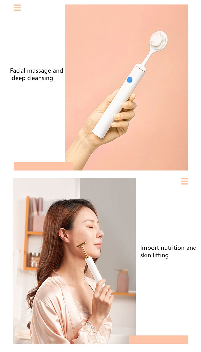 Replaceable Heads 3 In 1 Ultrasonic Electric Toothbrush