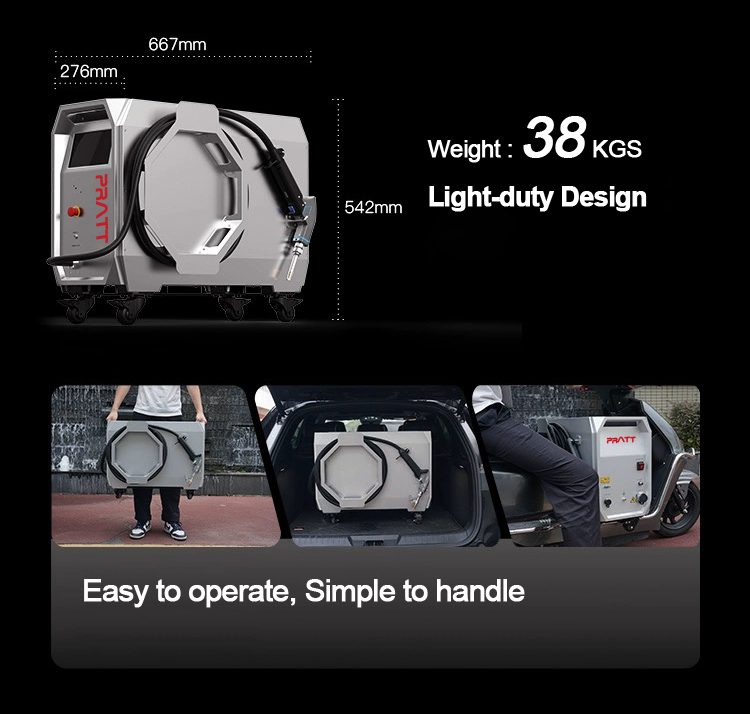 1500W Handheld Laser Welding Machine for Carbon Stainless Steel Aluminum Metal Output Power 2000W and Easy to Operate