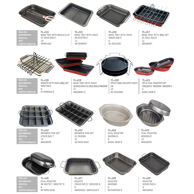 Eco freindly 0.4mm Carbon Steel Non Stick Cake Pan / Square Deep Baking Pan