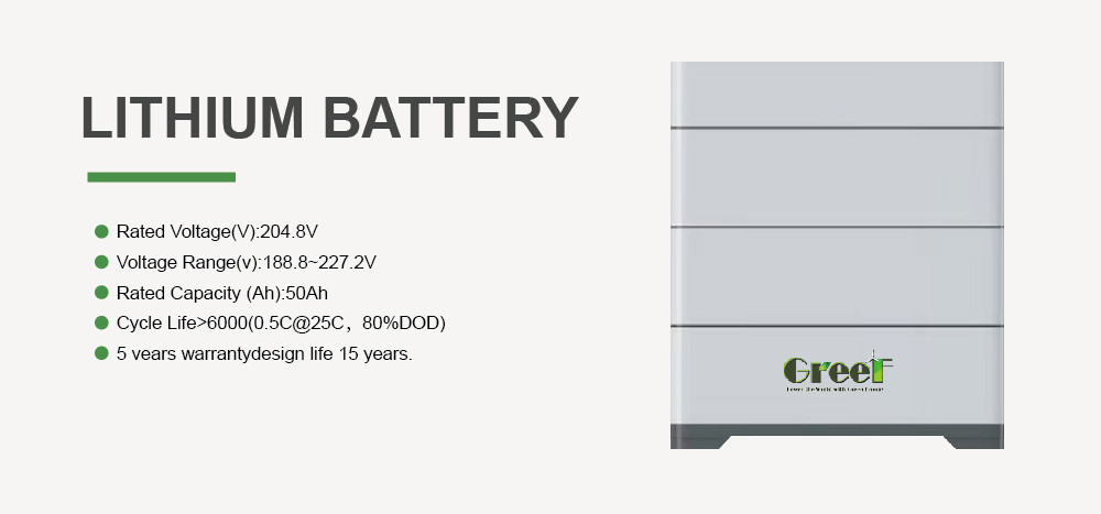 10kw Inverter 48v Lithium Battery System With Solar Inverter Hybrid