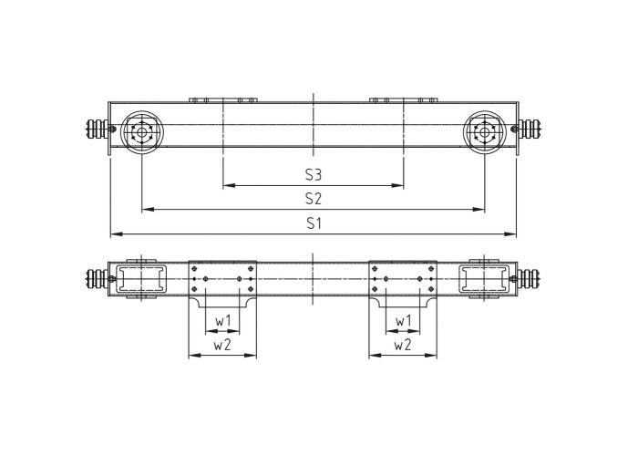 Customised End Carriage Overhead Crane Double Girder Top Running