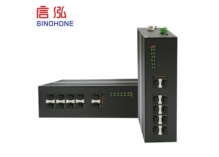 Full Optic Ethernet 2 8 10 Port 100/1000M SFP Industrial Switch PTN Ring Network