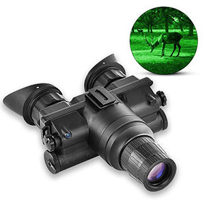 1X 4X Long Distance Helmet Mounted Night Vision Goggle Camera