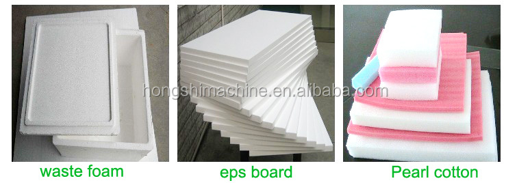 EPS styrofoam hot melting recycle machine / Fast food box EPS polystyrene foam melting machine