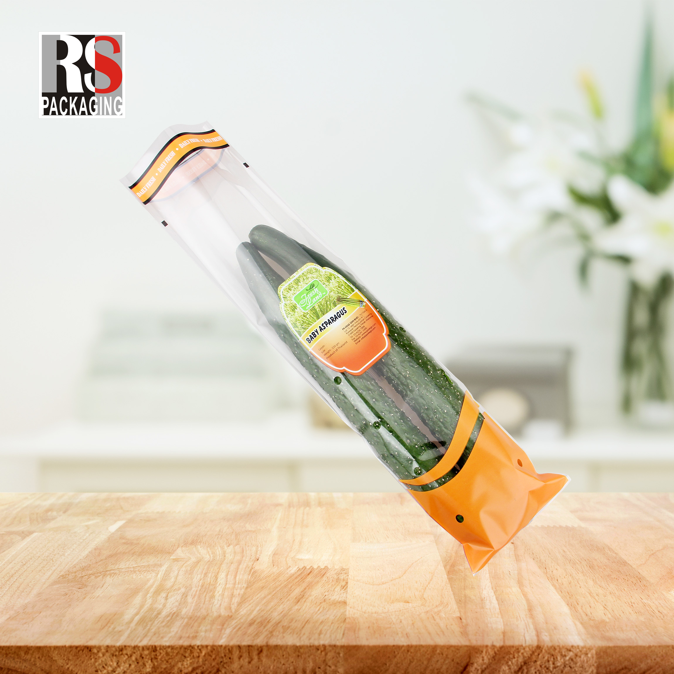 Fancy Design Micro Perforated Bag Bopp Plastic Bag For Food Preservation