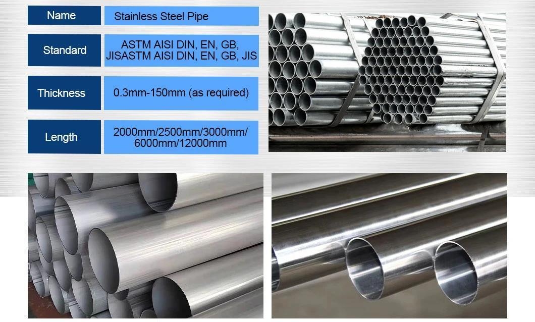 Top Quality 304/304L Stainless Steel Tube Best Price Surface Bright Polished Inox 316L Stainless Steel Pipe/Tube