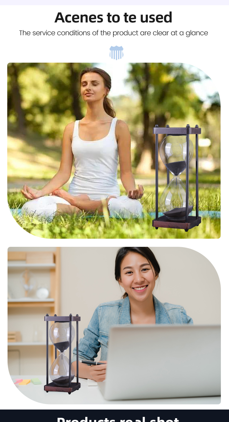 Creative Modern Hourglass Decor Sand Timer 30 Min 5 Min 1 Min