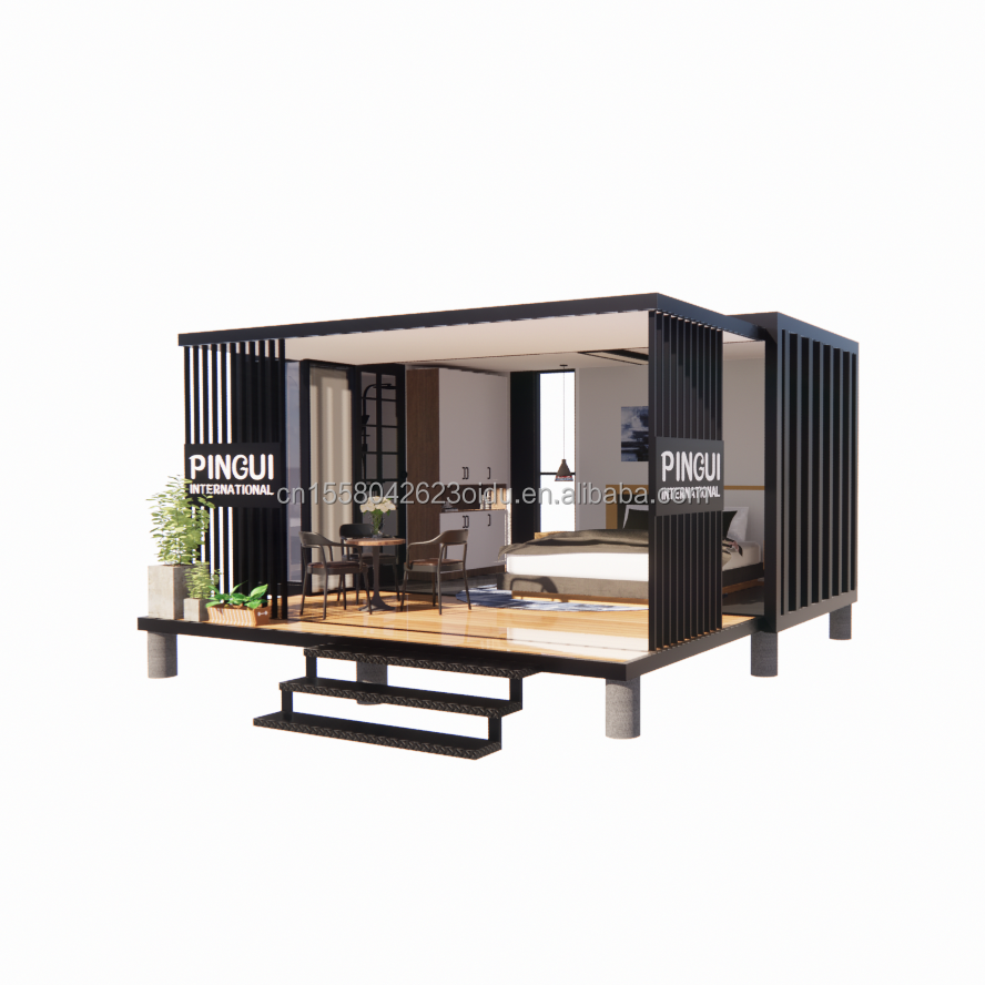 Finished Product 20ft Pop-up Container House with Customized Color and 50/75/100mm Wave Sandwich Panel