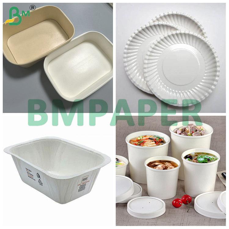 White PET Coating Food Service Paper for Paper Plate Grease Resistant