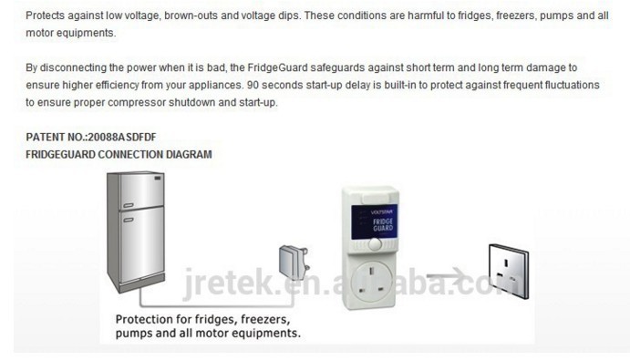 home voltage stabilizer voltage regulator socket fridge guard 5A