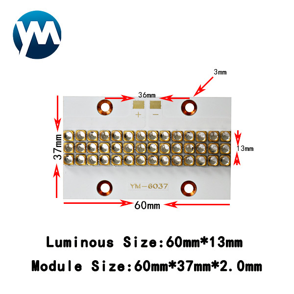 UV Printer UV Light Module 120W LED 3535 3W Chip Quartz Lens