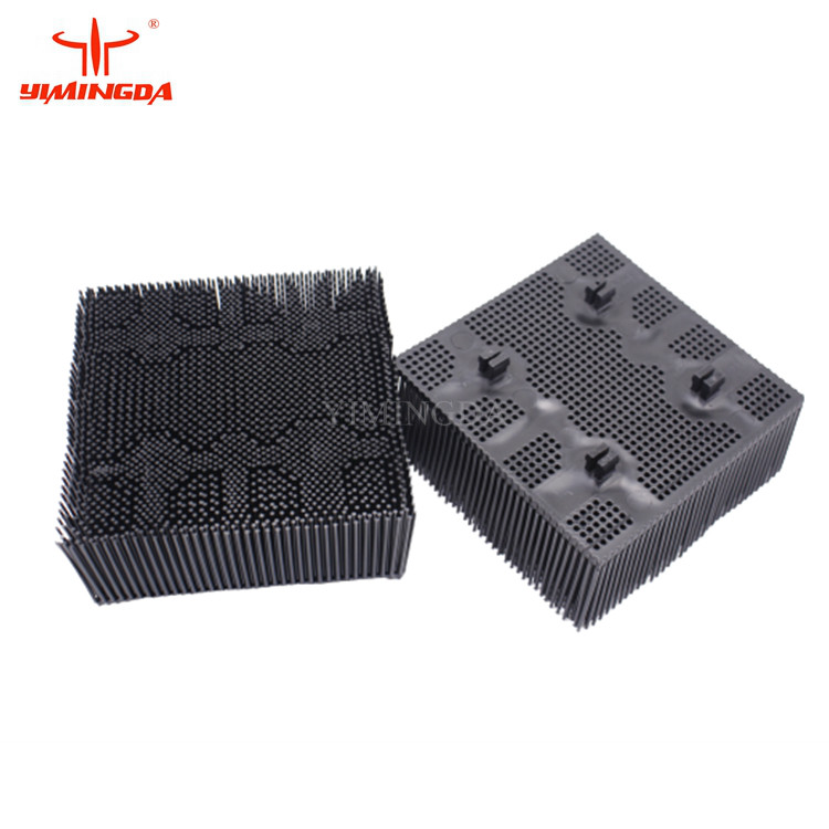 PN 92911001 Auto Cutter Parts 1.6" Black Square Foot Bristle