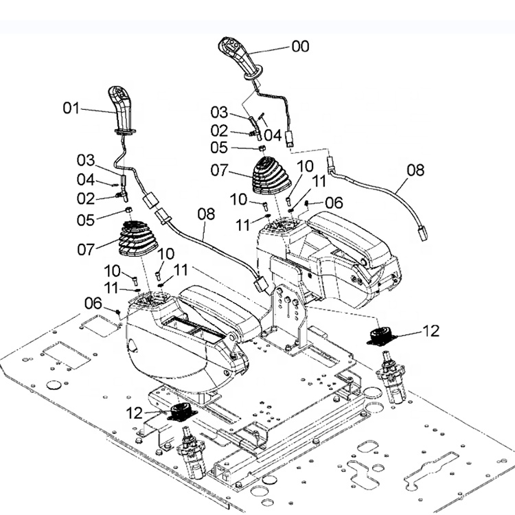 Operating Handle for Hitachi Excavator ZX250LC-5B ZX250LCN-5B ZX290LC-5B ZX290LCN-5B