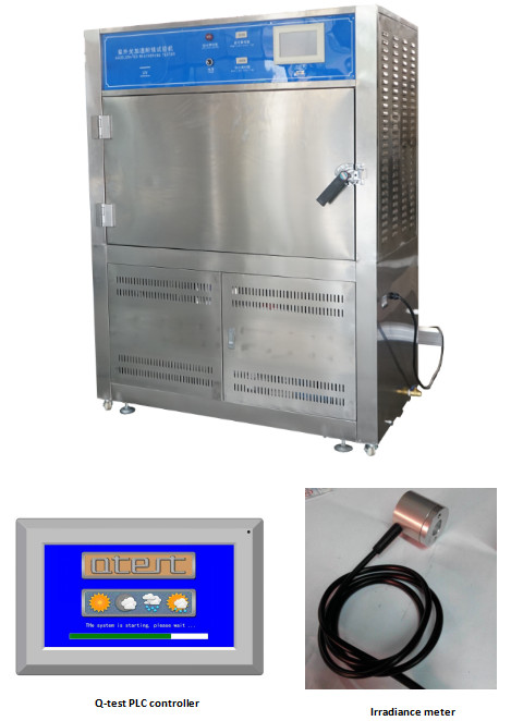 SSR Control Accelerated Weather UV Test Machine For Paint Ink Paint / Resin / Plastic