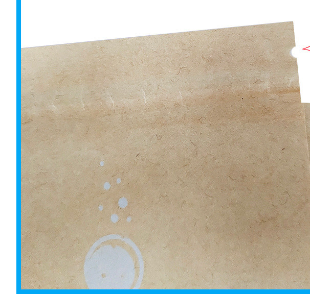 Compostable Biodegradable Zip Lock Pouches PBAT PLA Composite 3 Side Sealed