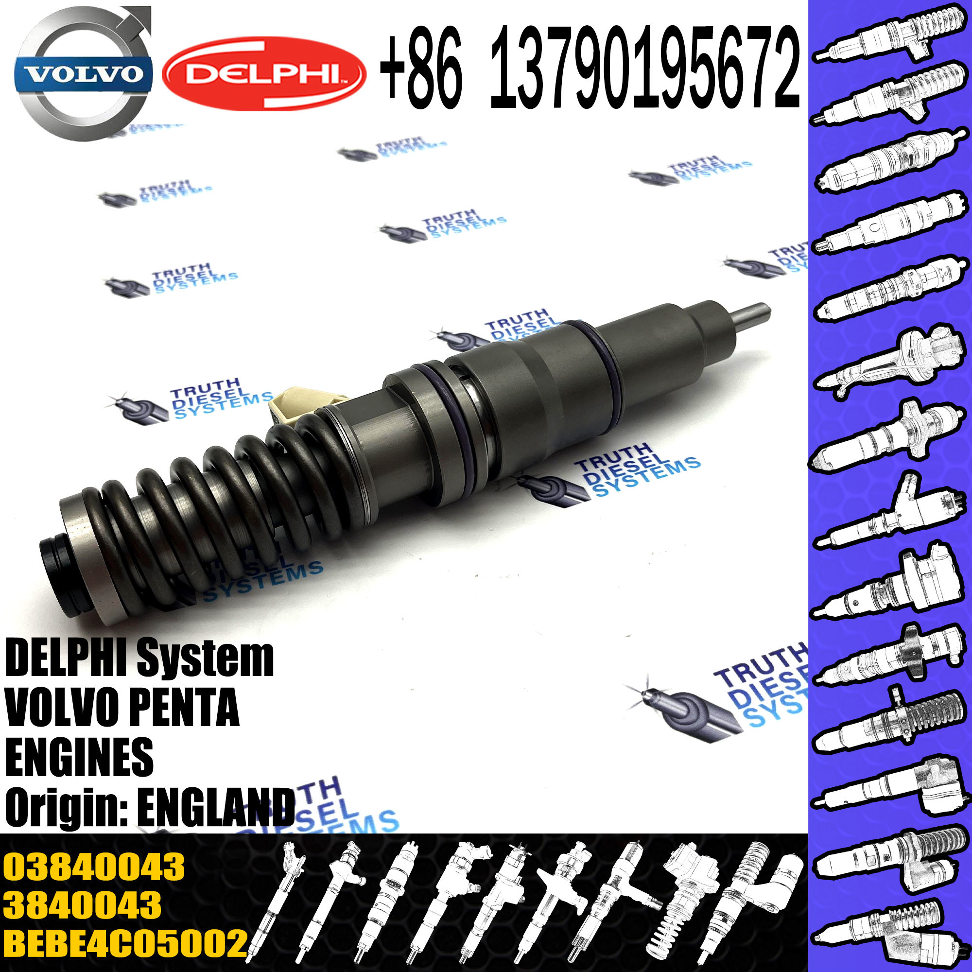 High Quality Diesel Fuel Injector BEBE4C05001 889498 BEBE4C05002 03840043