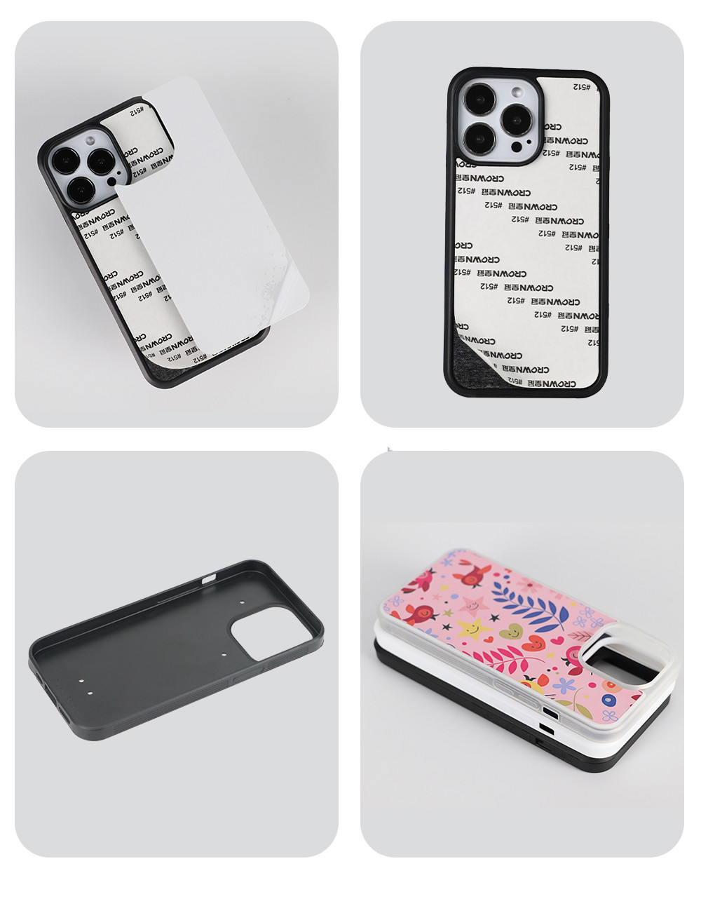 TPU Shockproof Sublimation Phone Cover Case Aluminum For IPhone 15 Pro Max