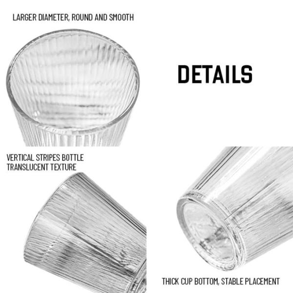 B2B Custom 12oz Textured Glass Mugs | Bulk FDA-Certified Heat-Resistant Coffee Cups