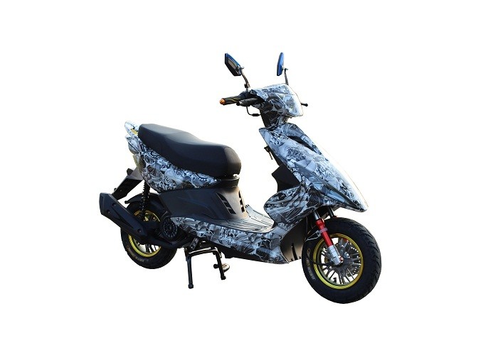 Iron Muffler Gas Motor Scooter Alloy Wheel Camouflage Color Electric Kick Start