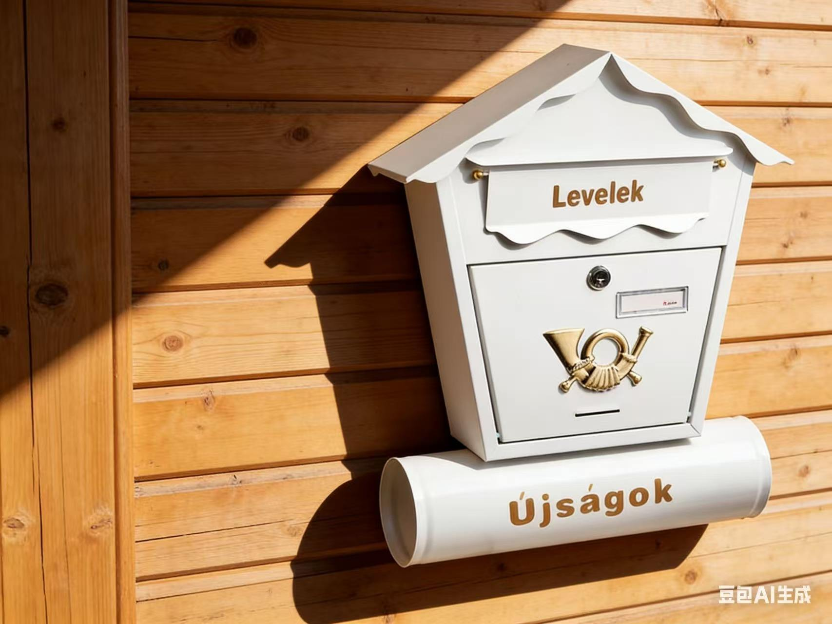 Wall Mount Locking Mailbox Horizontal Triangular Security Mailbox Waterproof