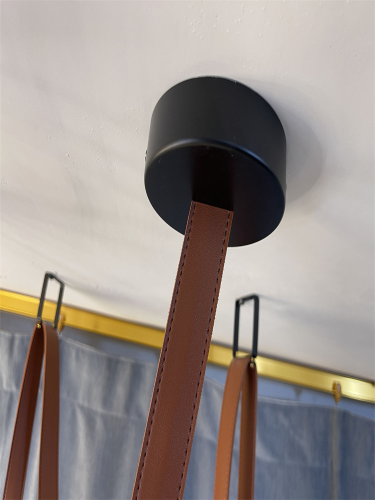 Minimalist Duplex Floor Wabi Sabi Style Designer Villa Belt Living Room Dining Room linear pendant lighting(WH-AP-560）