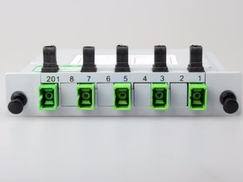 Cassette Fiber Optic Splitter 1x4 Sc Apc Connector For PON Networks