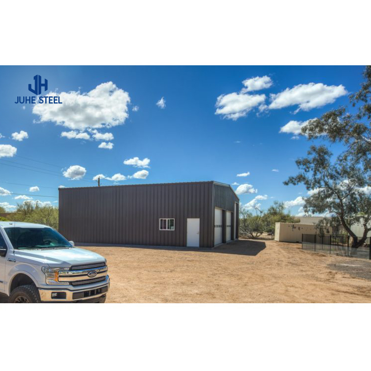 Portable Shelter Prefabricated Metal Car Canopy Garage with Solid H-shape Steel Beam