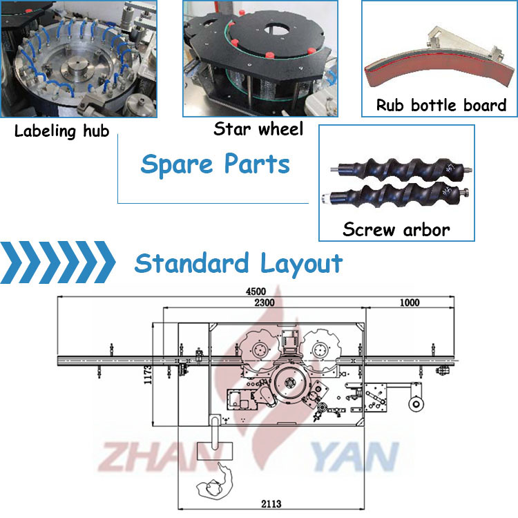 Automatic Rotary OPP Hot Melt Glue Packaging Label Printing Machines For Bottles