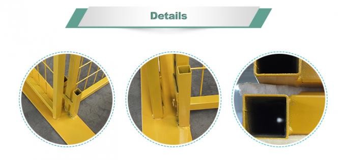 ISO 6 Ft By 10 Ft Fence Panels , Rustproof Construction Site Fencing