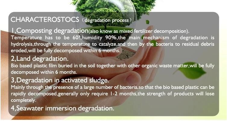 Biodegradable Plastic Bags Food Waste Caddy Liner Eco Friendly Vacuum Seal