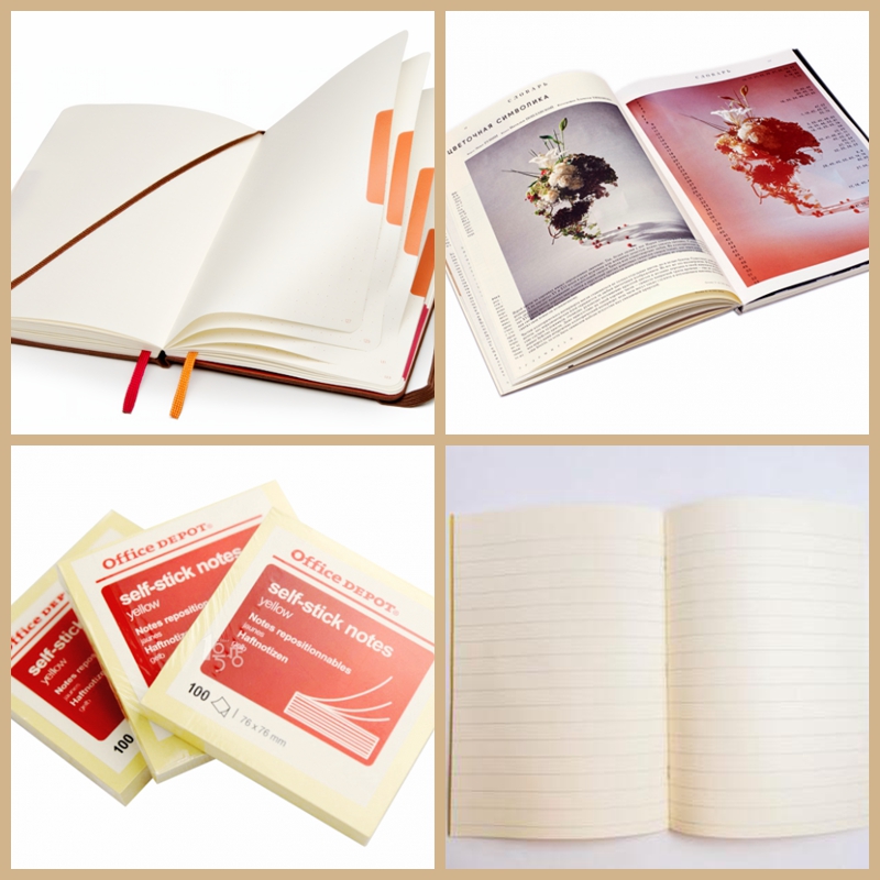 Uncoated Opaque Offset Cream White Color Paper 70# 80# Smooth Paper