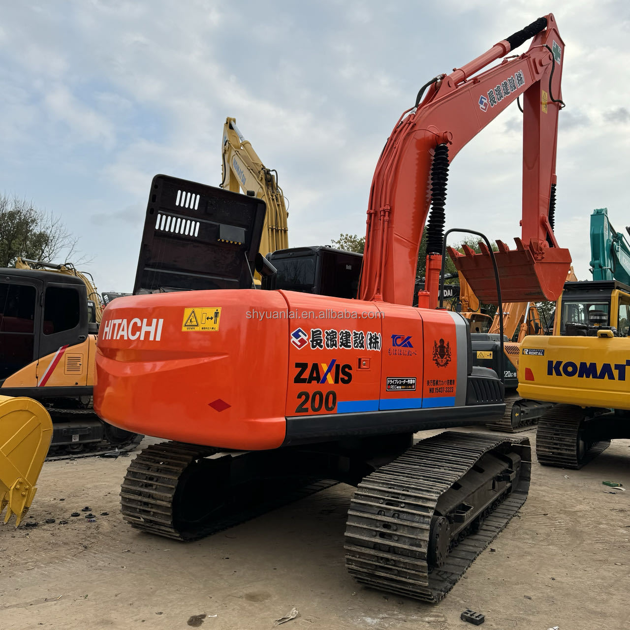 High Work Efficiency Hitachi ZX200 Second-hand Excavator with Low Fuel Consumption