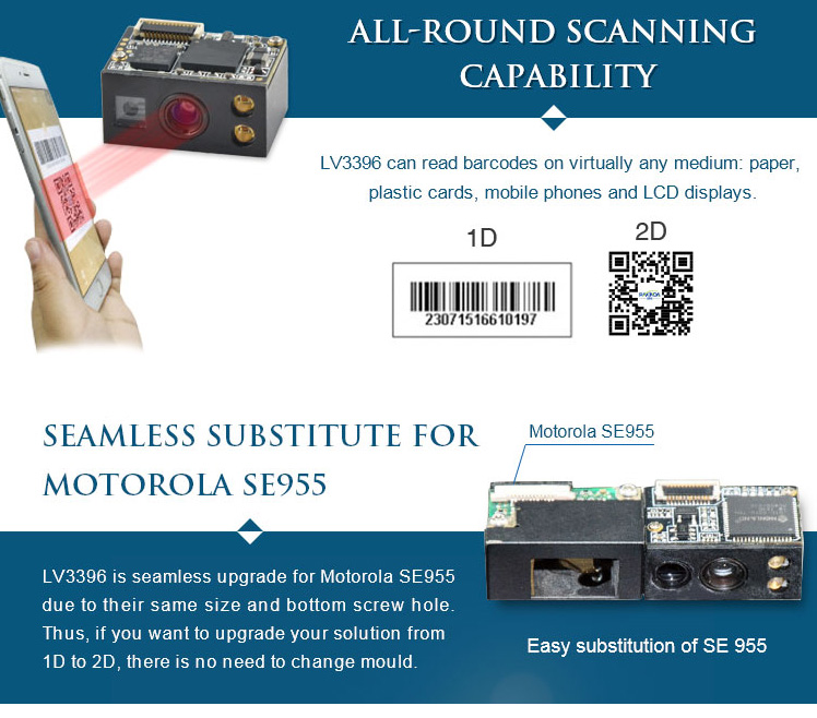 1D 2D Barcode Scanner Module