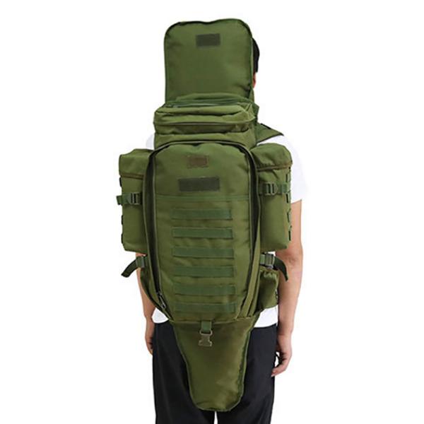 Unisex 70L Green Backpack for Outdoor Sports Cell Phone Pocket and Interior