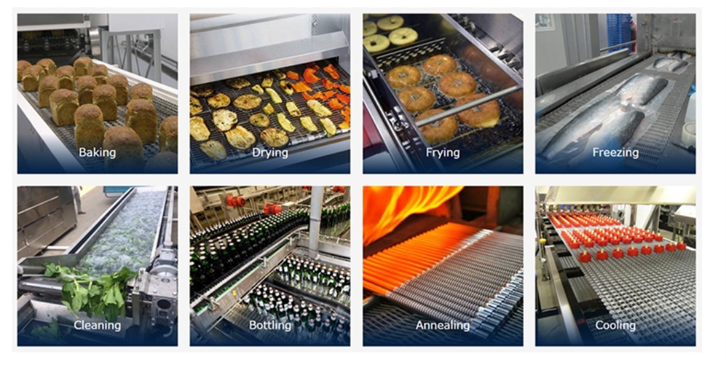 Stainless Steel Flat Flex Wire Mesh Conveyor Belt Stainless Steel Conveyor Belts Flat Flex Flat Wire Flex
