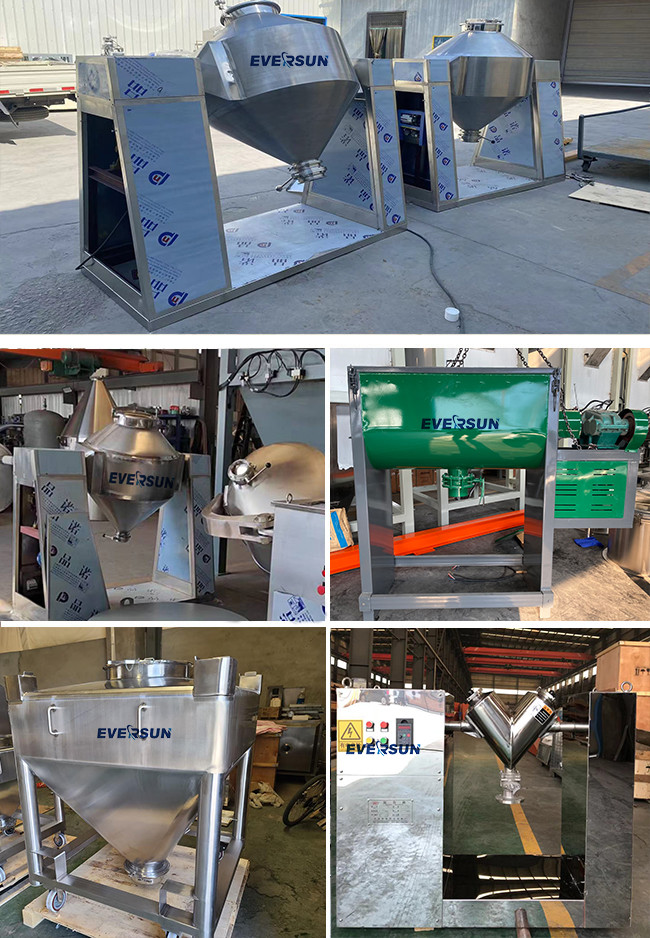 SUS304 Twin-Cone Mixer Double Screw Cone Mixer Spiral Mixer for Ceramic particle