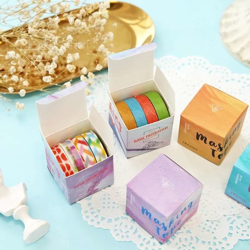 Custom Printed Crepe Paper Set Masking Washi Tape