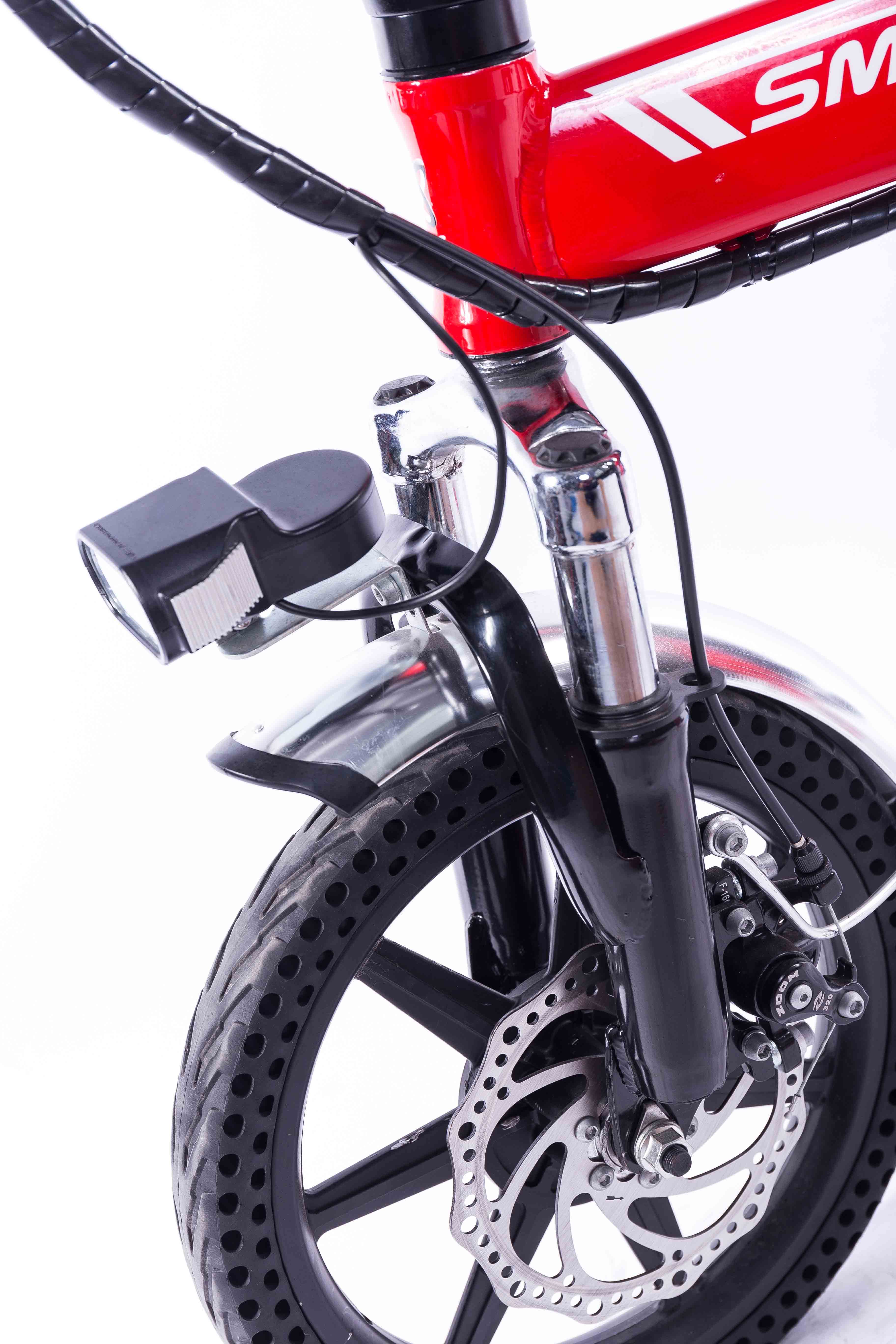 Mini 14 Inch Electric Bike , 48v Foldable Electric Bike Aluminium Alloy Frame