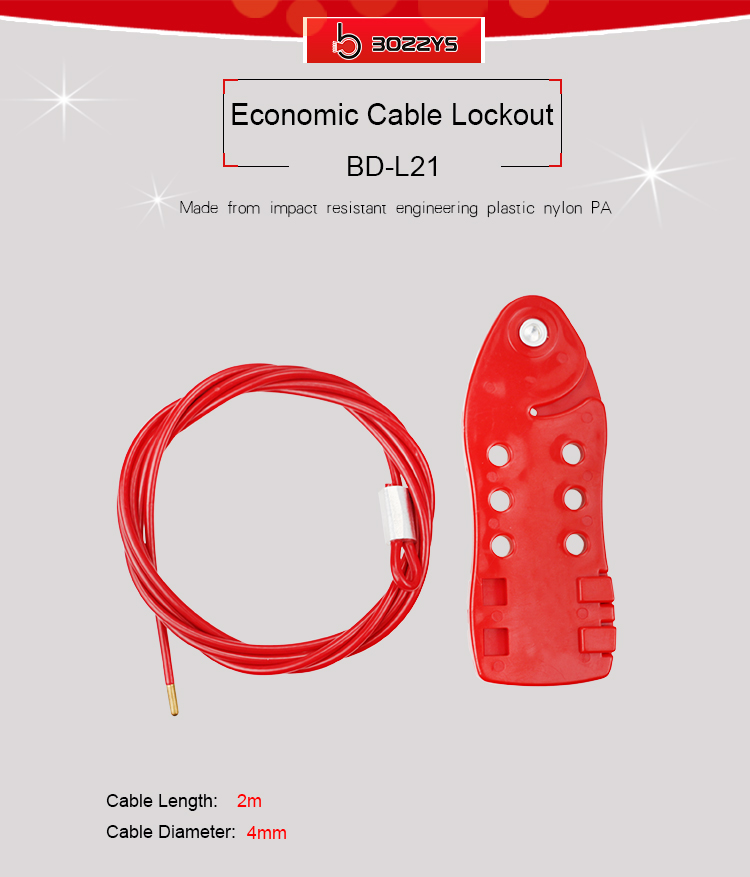 BOSHI High Security Simple Operation Cable Diameter 4Mm Cable Lockout