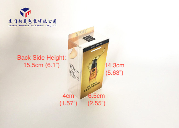 Matte / Glossy Printing Hard Plastic Box Clear PET Plastic Box Automatic Lock Bottom