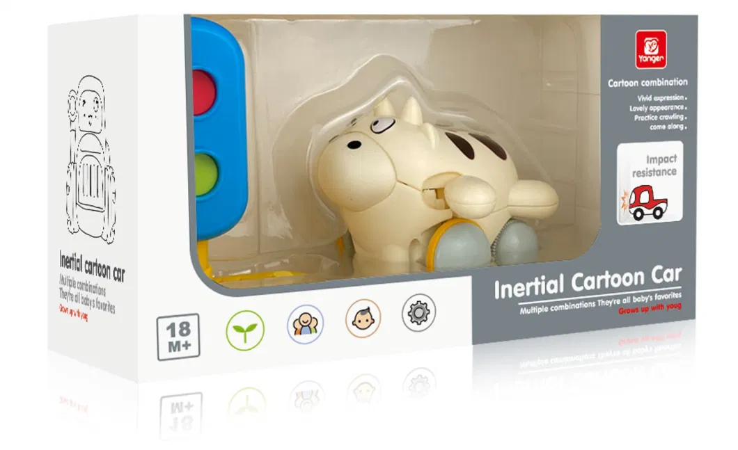 Friction Inertia Mini Cartoon Animal Toys High Quality Children&prime;s Small Toys Animal Cars Children&prime;s Toys Wholesale