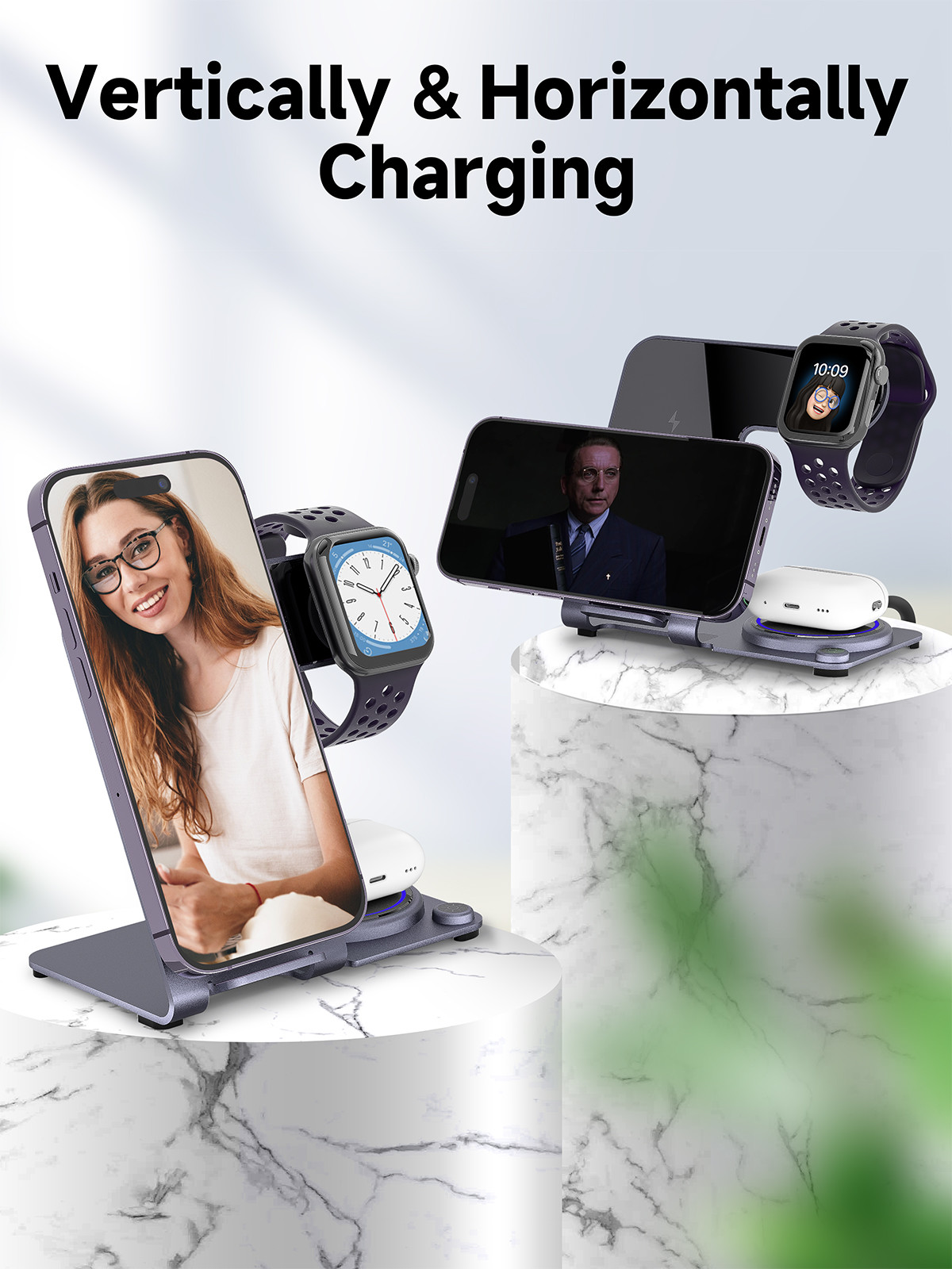 3 in 1 15W Metal Wireless fast Charging Station The Best Solution for Your Wireless Charging Needs