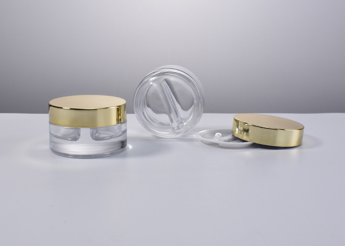 30ml +30ml Flint Glass Cosmetic Jars-Perfect for Eye Masks & Creams, Color & Logo Customizable