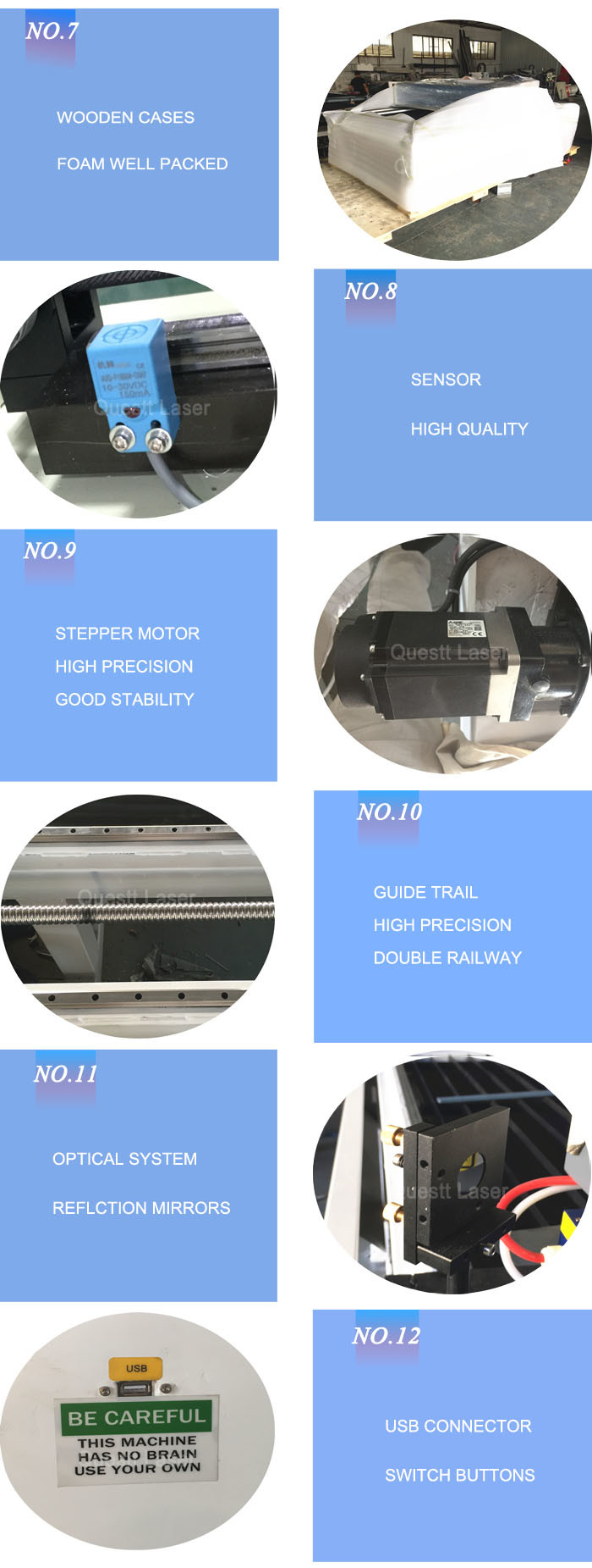 CNC CO2 Laser Engraving Machine 150W Cutting Etching For Acrylic Stone MDF