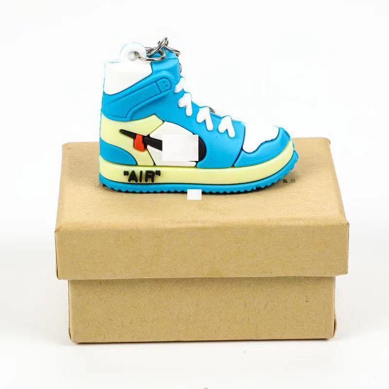 Mini Basketball Shoe Keychain With Box Corrugated Board Folders
