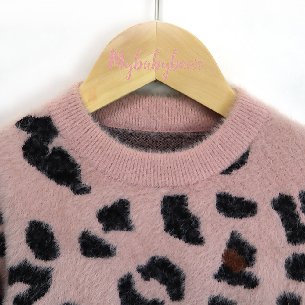 Autumn and winter new children's Jacquard knitted sweater fashion baby simple Pullover Sweater Top