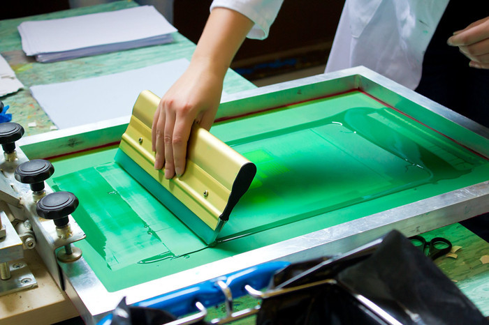Thick Printing Polyester Silk Screen Printing Mesh , Polyester Mesh Screen