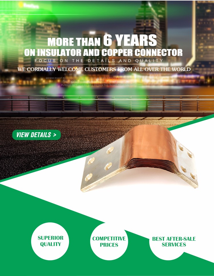 Industry use electric car battery Ti copper flexible laminated connector