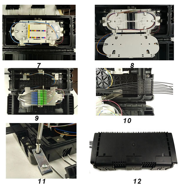 Horizontal PLC Type 96 Core Fiber Optical Splice Closure