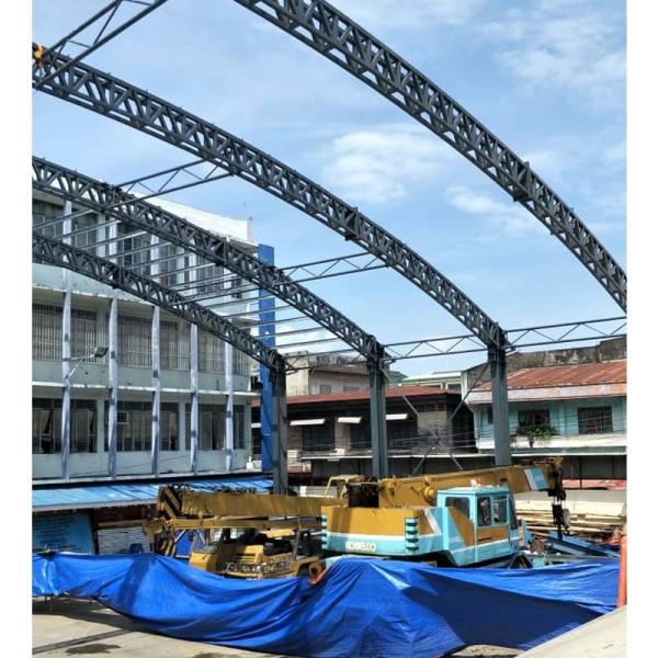 Sturdy Steel Frame Basketball Court Building Steel Structure Sports Infrastructu
